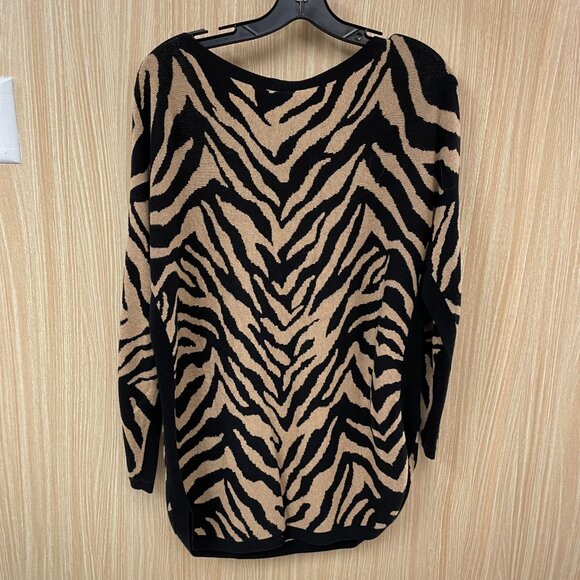 CAbi Brown Print Sweater Size Small - Picture 4 of 4